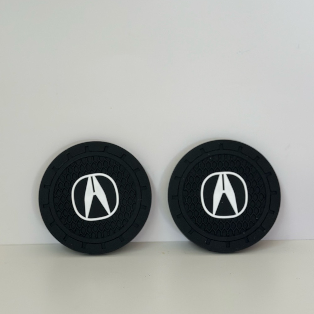 2X Silicone Car Cup Holder Coasters for Acura 2.75” Auto Interior Accessories